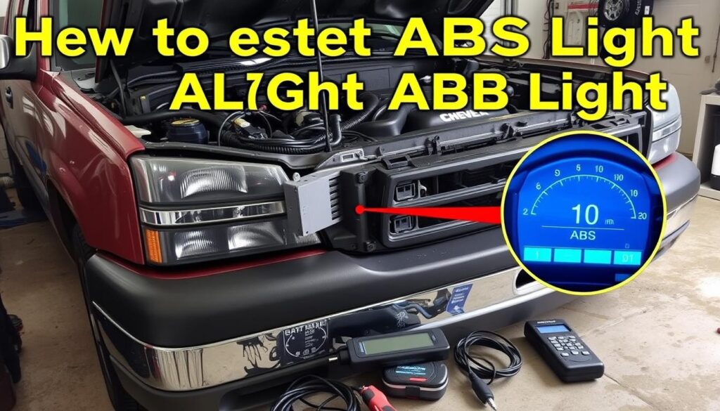 2005 Chevy brake system reset