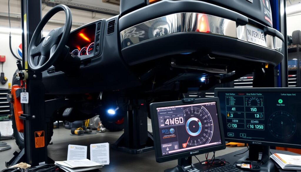 Four-wheel drive diagnostics