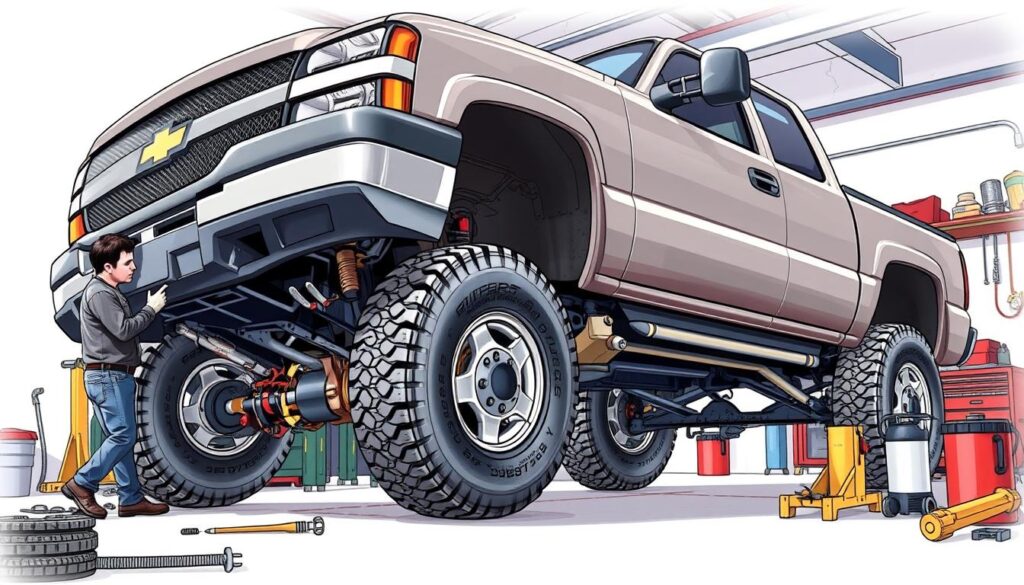 Routine Chevy truck maintenance for 4WD system