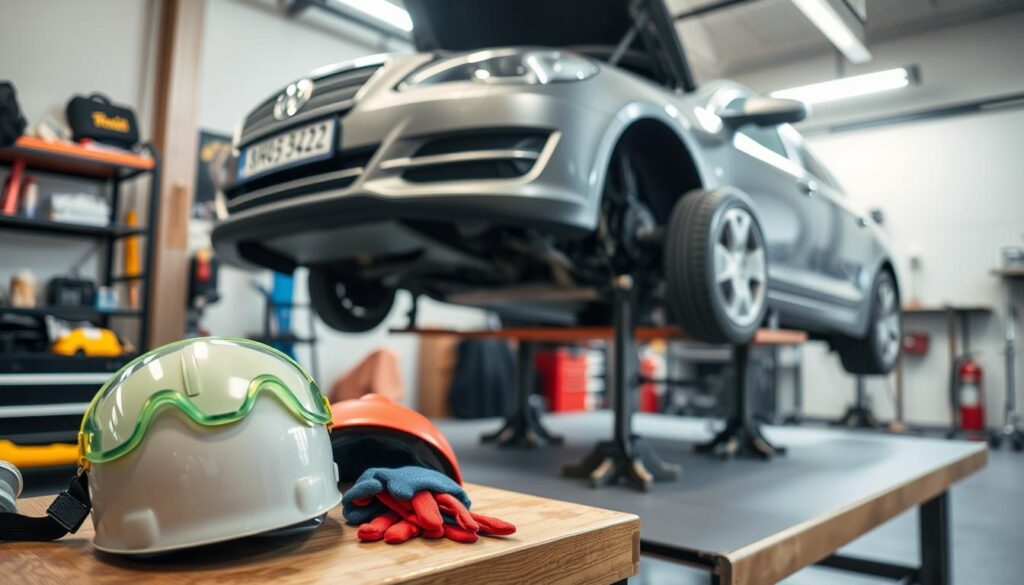 Safety precautions for DIY car repair