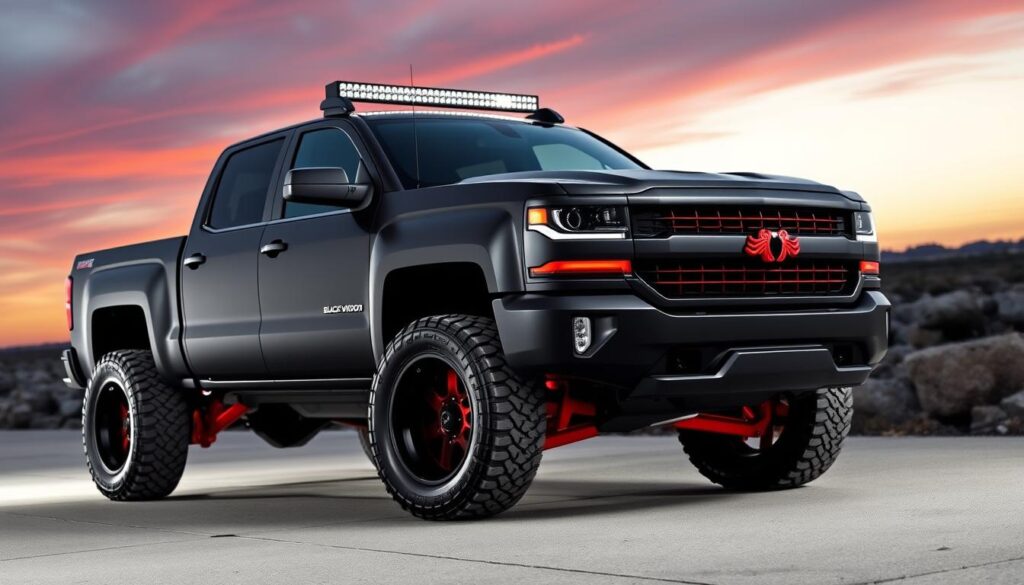 black widow custom silverado