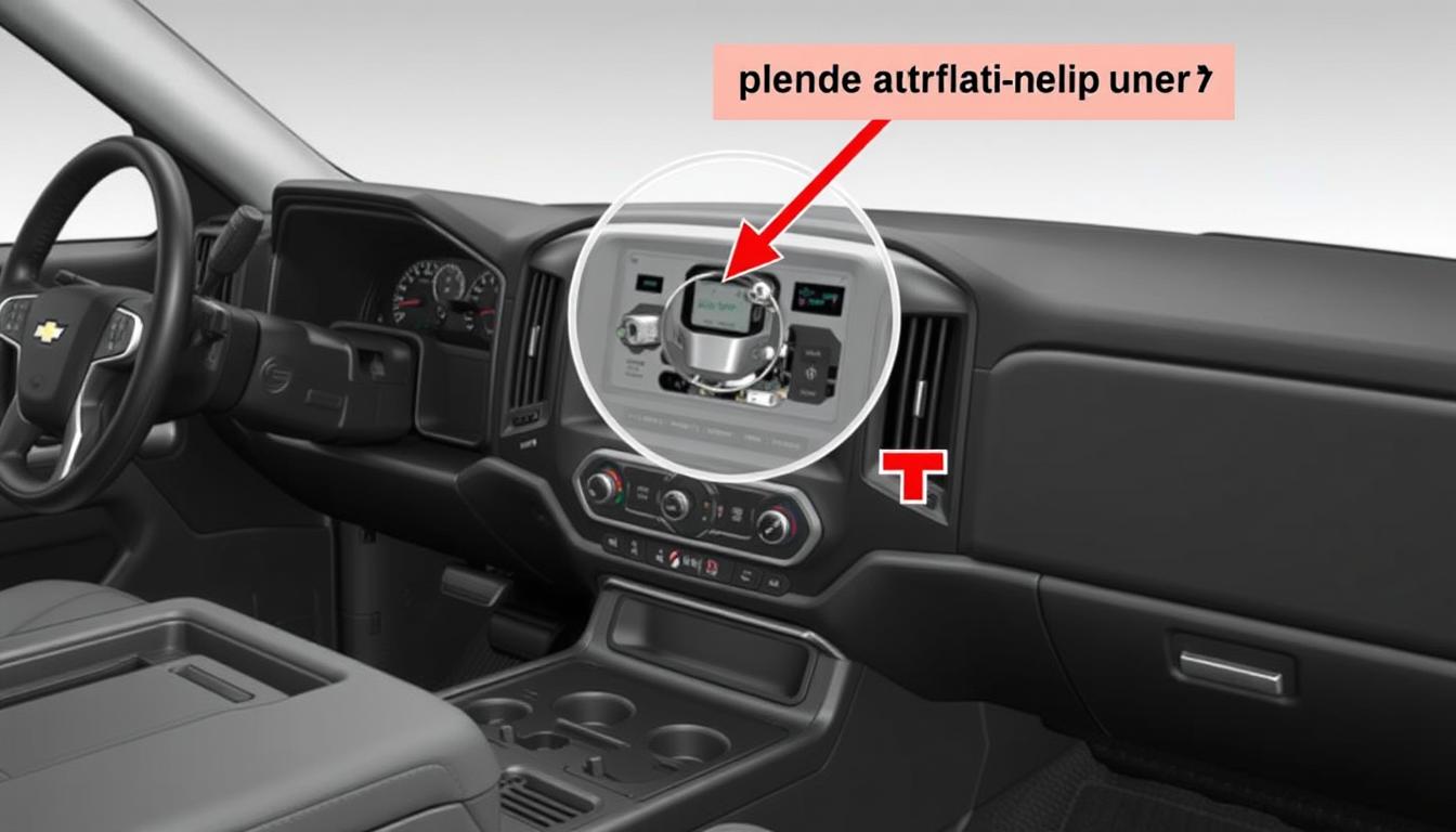 chevy silverado diagram where is the blend door actuator located