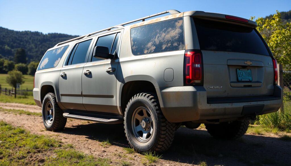 high-mileage Chevy Suburban