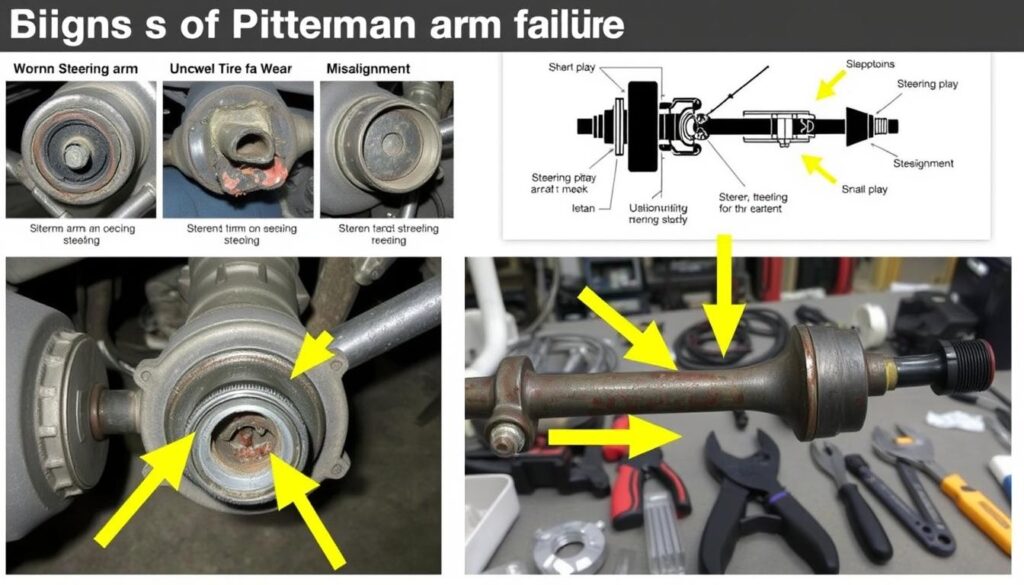 signs of pitman arm failure visual guide