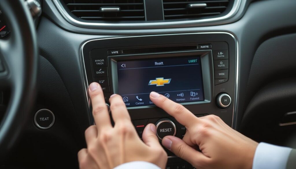 how to reset chevy traverse radio