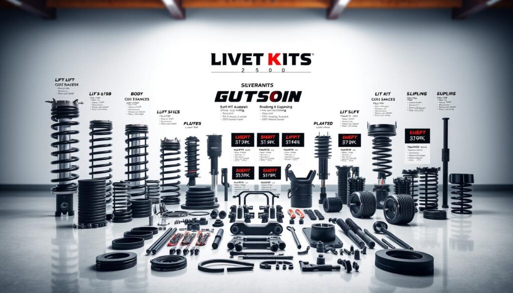 different types of lift kits for Chevy Silverado 2500