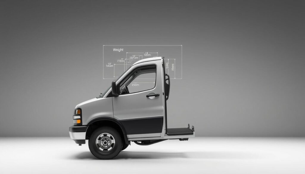 chevy van door weight specifications